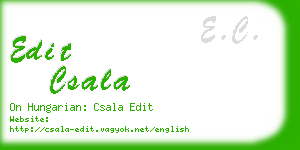 edit csala business card